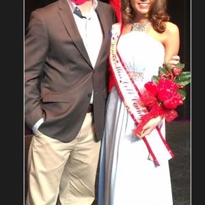 Baby Blue Pleated Gown